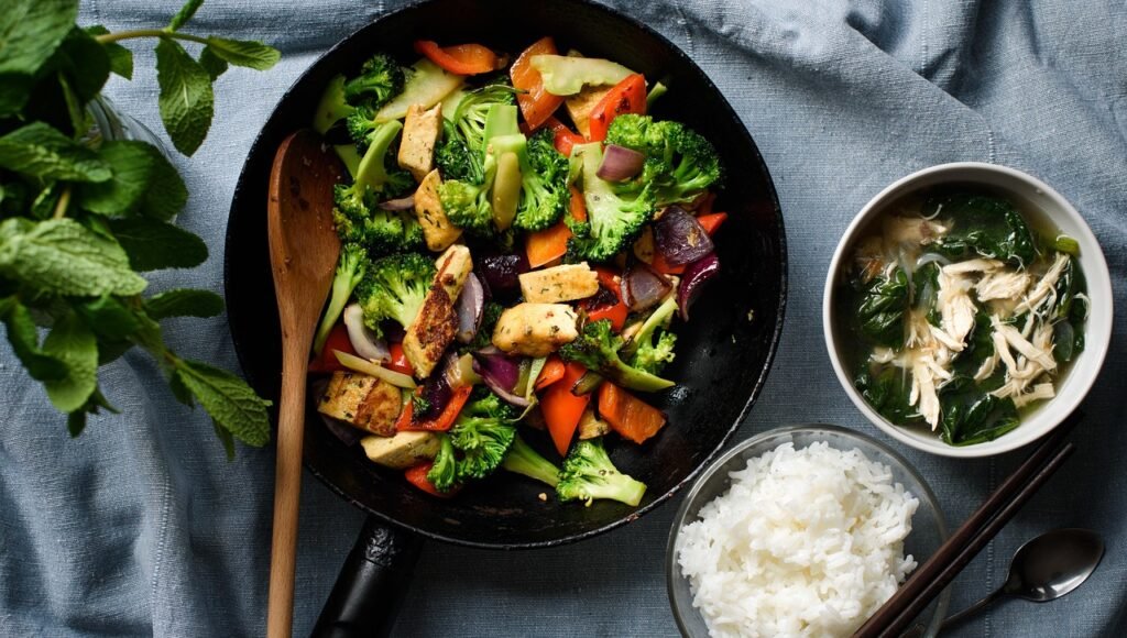 meal, food, tofu, rice, dish, cooked, fried, tasty, delicious, cuisine, pan, bowls, kaiseki, flat lay, meal, food, tofu, tofu, rice, rice, rice, rice, rice